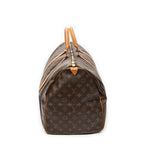 Travel Bag Keepall 55 Brown Monogram Canvas