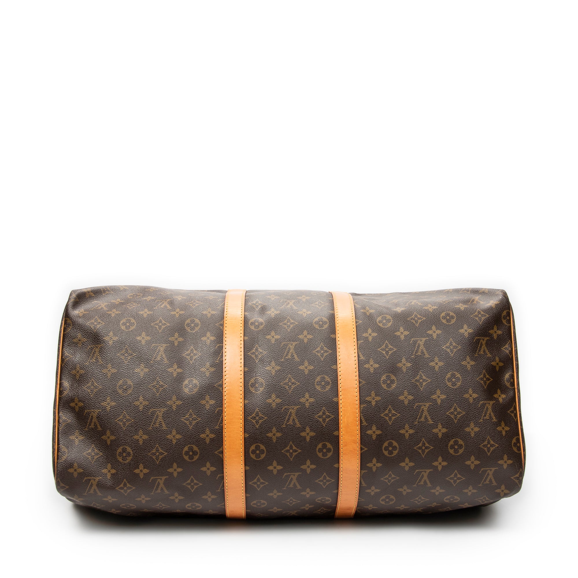 Travel Bag Keepall 55 Brown Monogram Canvas