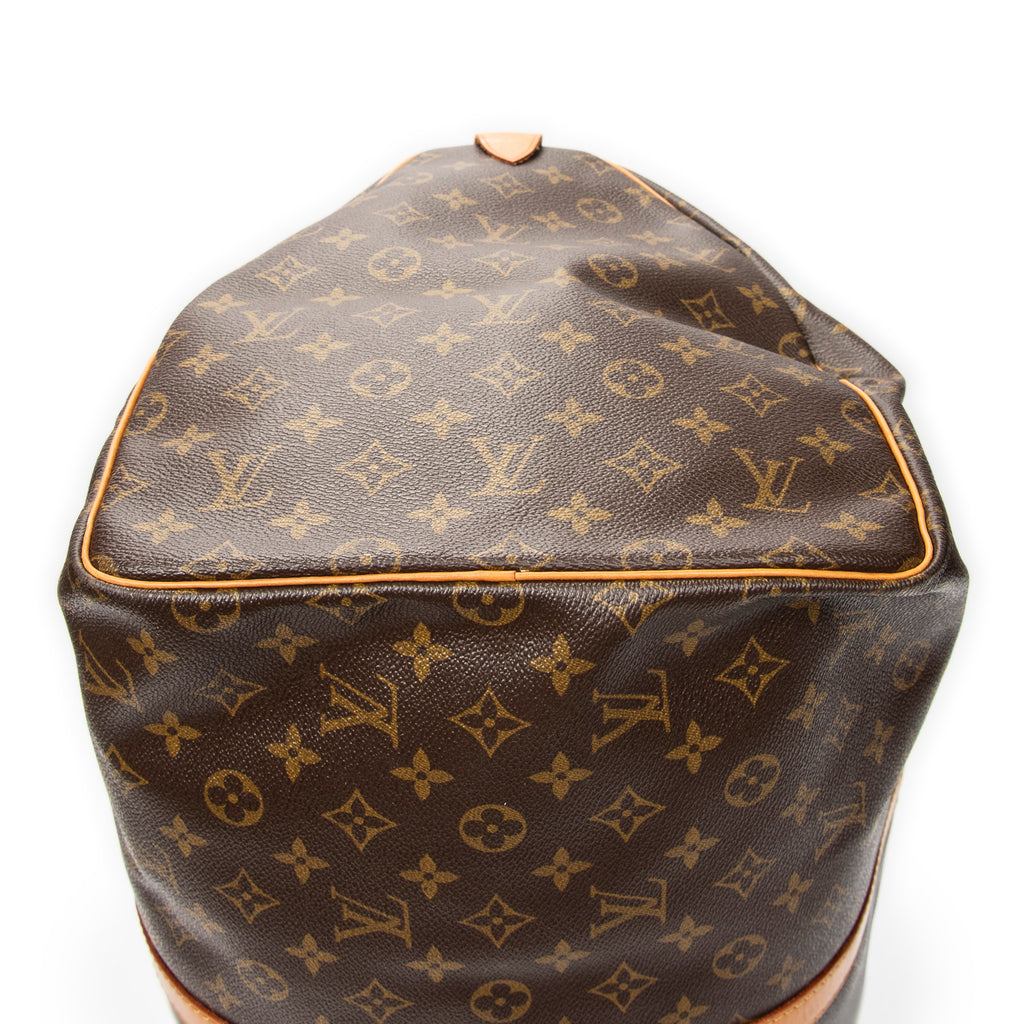Travel Bag Keepall 55 Brown Monogram Canvas