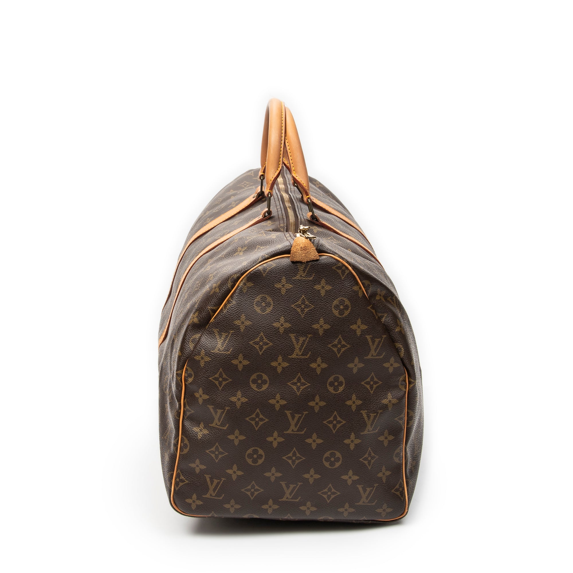 Travel Bag Keepall 55 Brown Monogram Canvas