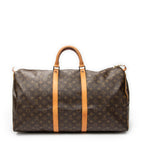 Travel Bag Keepall 55 Brown Monogram Canvas