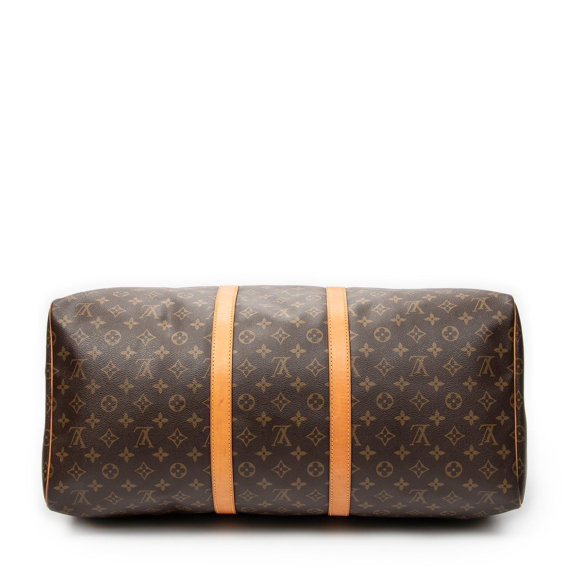 Travel Bag Keepall 55 Brown Monogram Canvas
