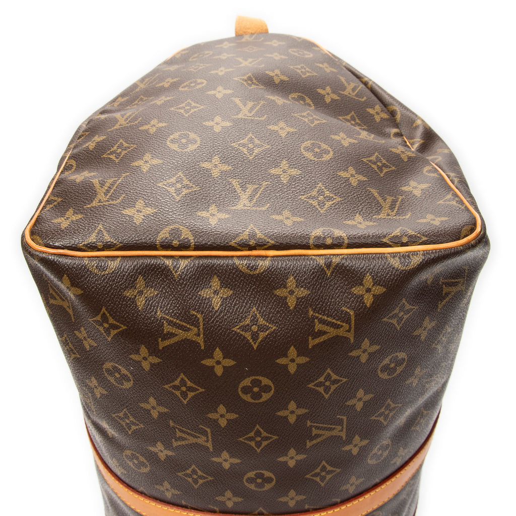 Travel Bag Keepall 55 Brown Monogram Canvas