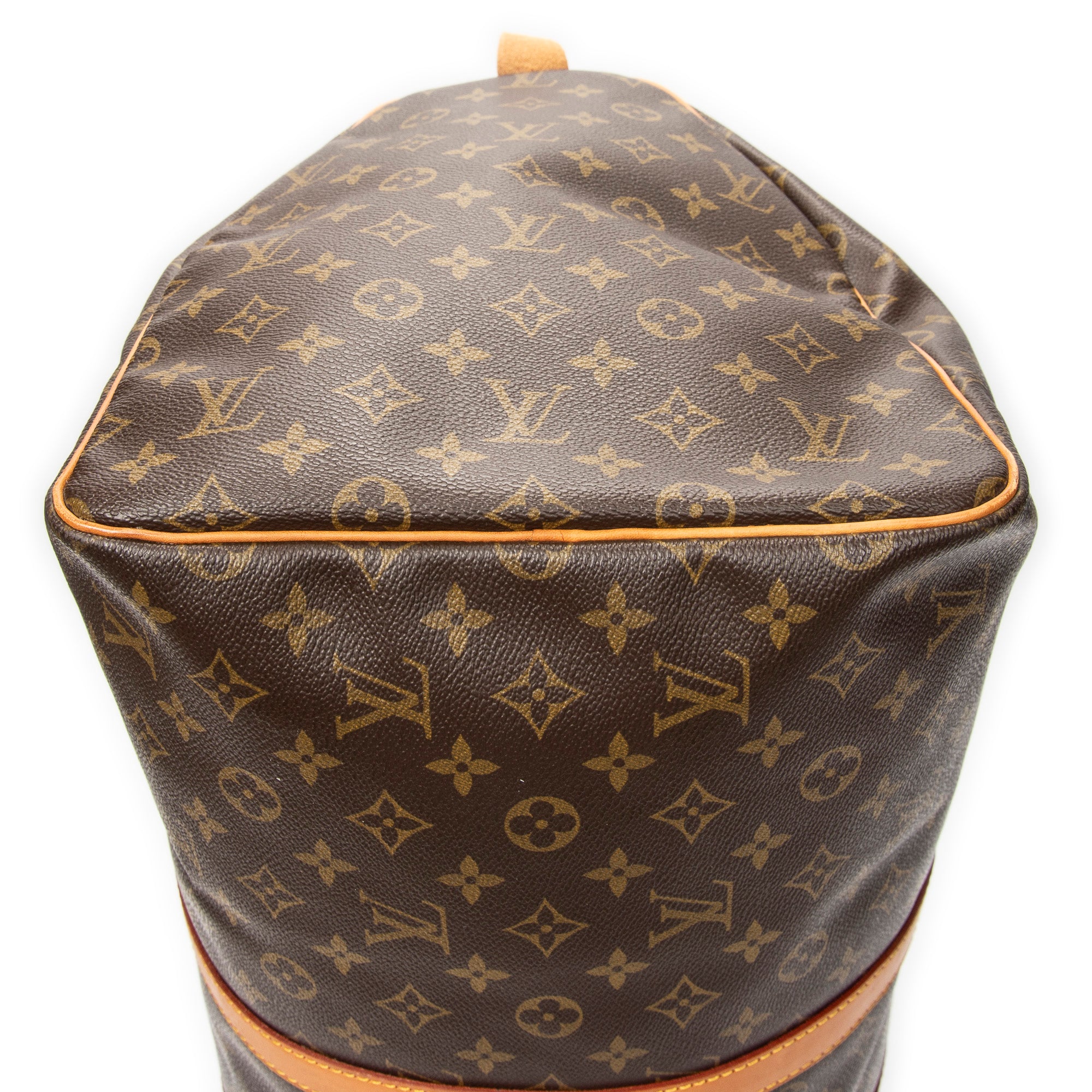 Travel Bag Keepall 55 Brown Monogram Canvas
