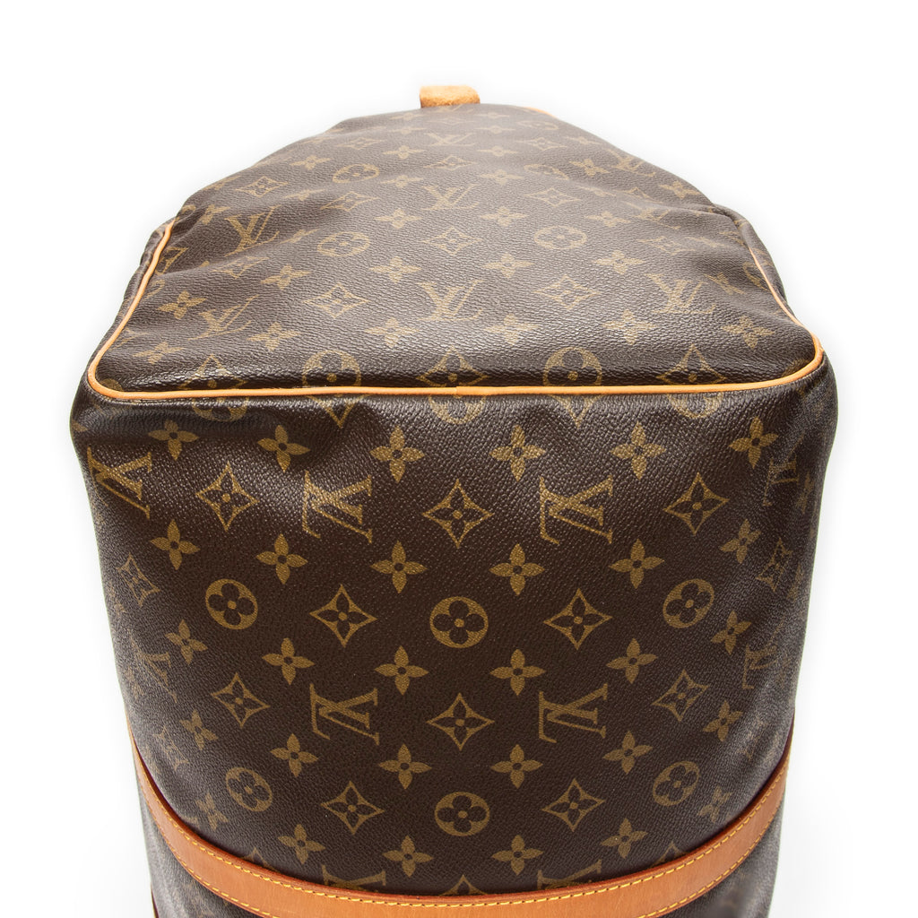 Travel Bag Keepall 55 Brown Monogram Canvas