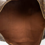 Travel Bag Keepall 55 Brown Monogram Canvas