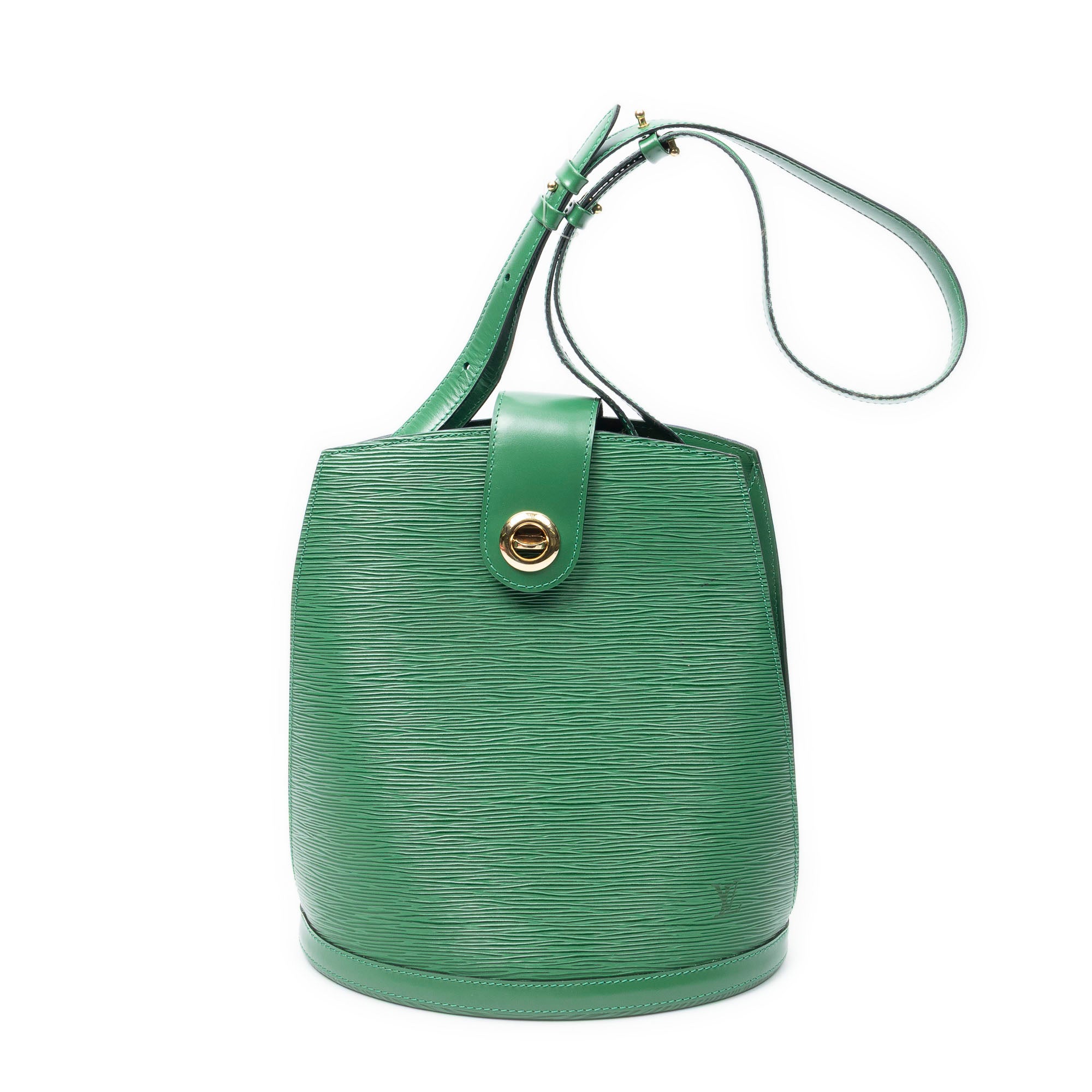 Shoulder Bag Cluny Green Epi