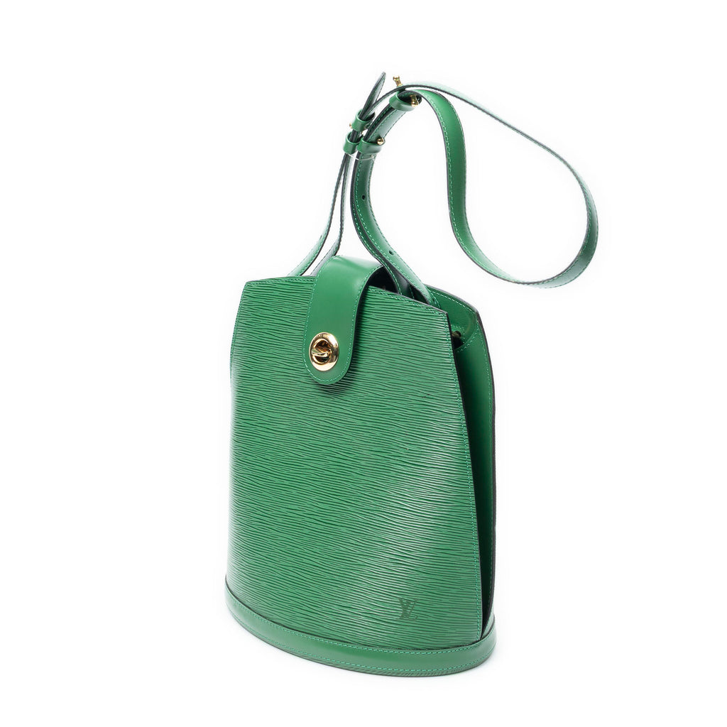 Shoulder Bag Cluny Green Epi