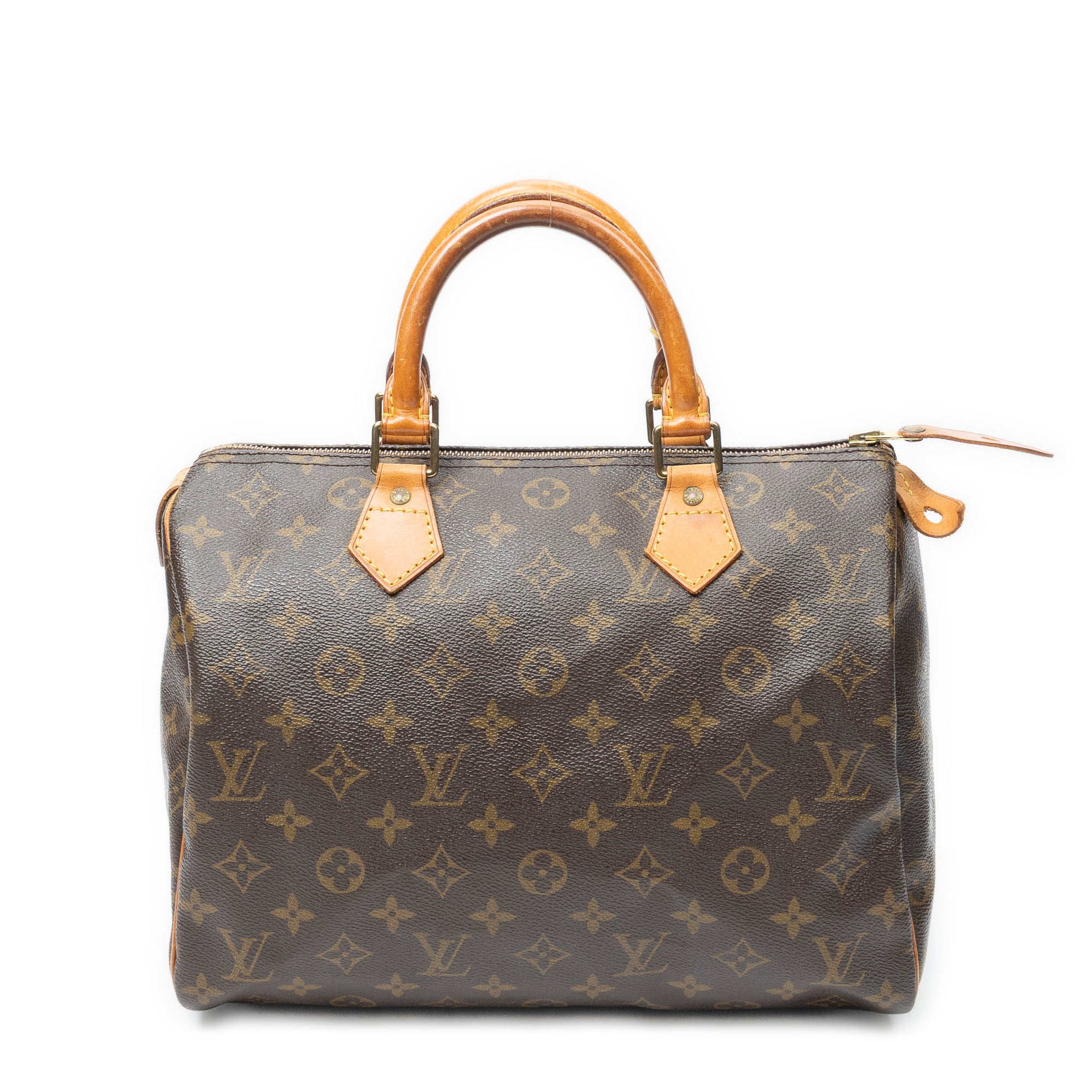 Handbag Speedy 25 Brown Monogram Canvas