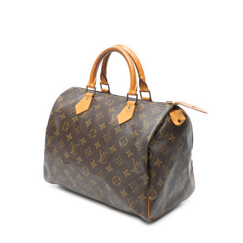 Handbag Speedy 25 Brown Monogram Canvas