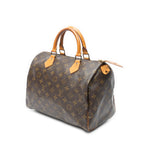 Handbag Speedy 25 Brown Monogram Canvas