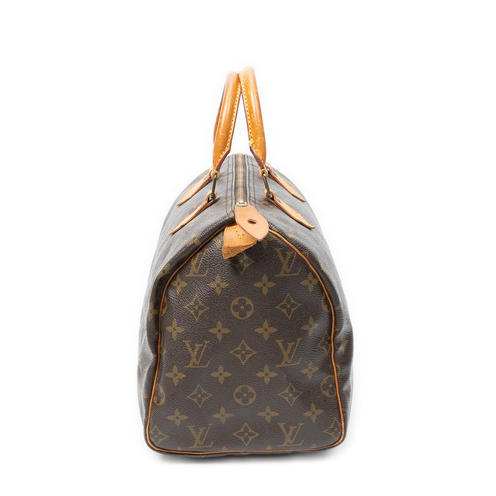 Handbag Speedy 25 Brown Monogram Canvas