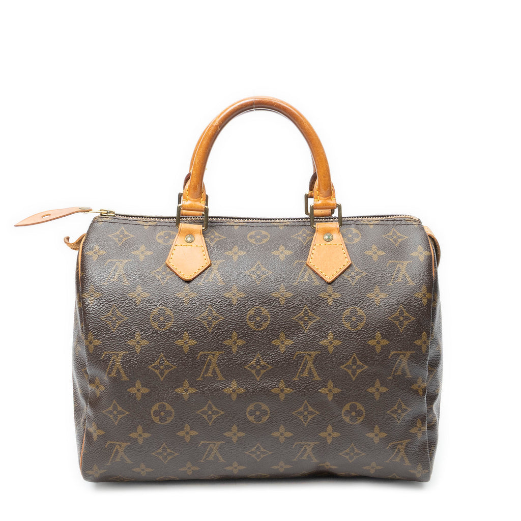 Handbag Speedy 25 Brown Monogram Canvas