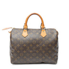 Handbag Speedy 25 Brown Monogram Canvas