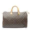 Handbag Speedy 40 Brown Monogram Canvas