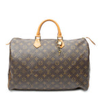 Handbag Speedy 40 Brown Monogram Canvas