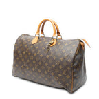 Handbag Speedy 40 Brown Monogram Canvas