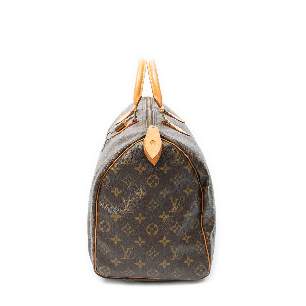 Handbag Speedy 40 Brown Monogram Canvas