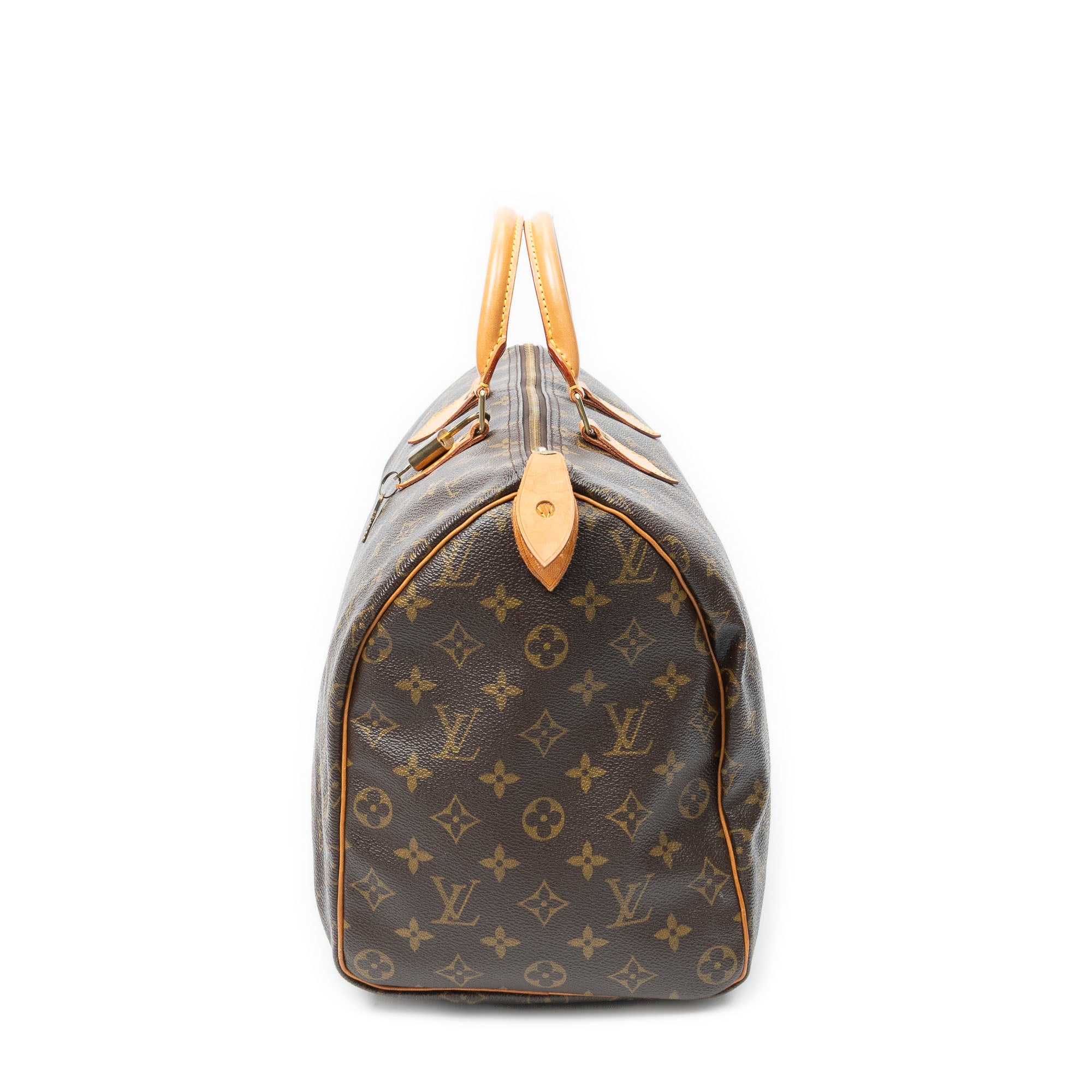 Handbag Speedy 40 Brown Monogram Canvas