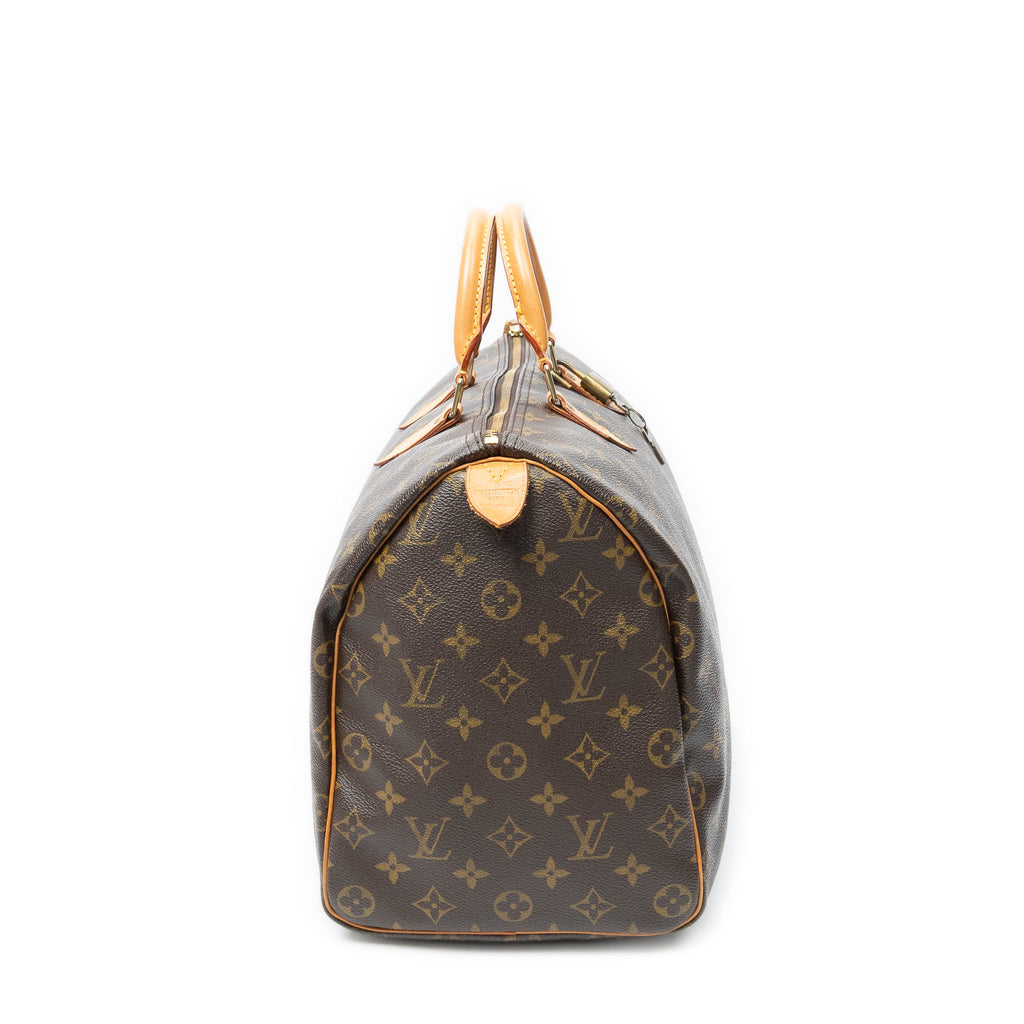 Handbag Speedy 40 Brown Monogram Canvas
