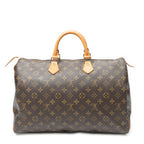 Handbag Speedy 40 Brown Monogram Canvas