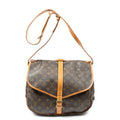 Shoulder Bag Saumur GM Brown Monogram Canvas