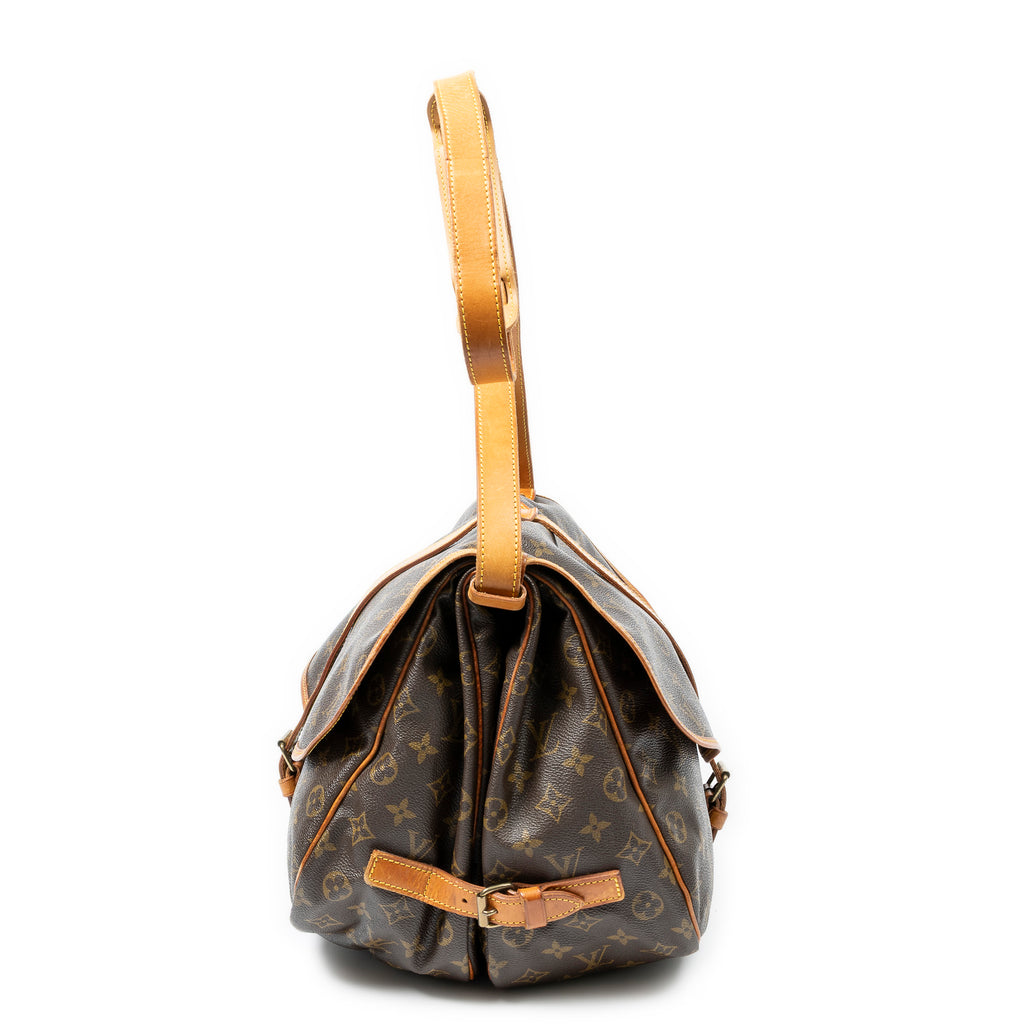 Shoulder Bag Saumur GM Brown Monogram Canvas