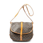 Shoulder Bag Saumur GM Brown Monogram Canvas