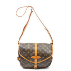 Shoulder Bag Saumur MM Brown Monogram Canvas