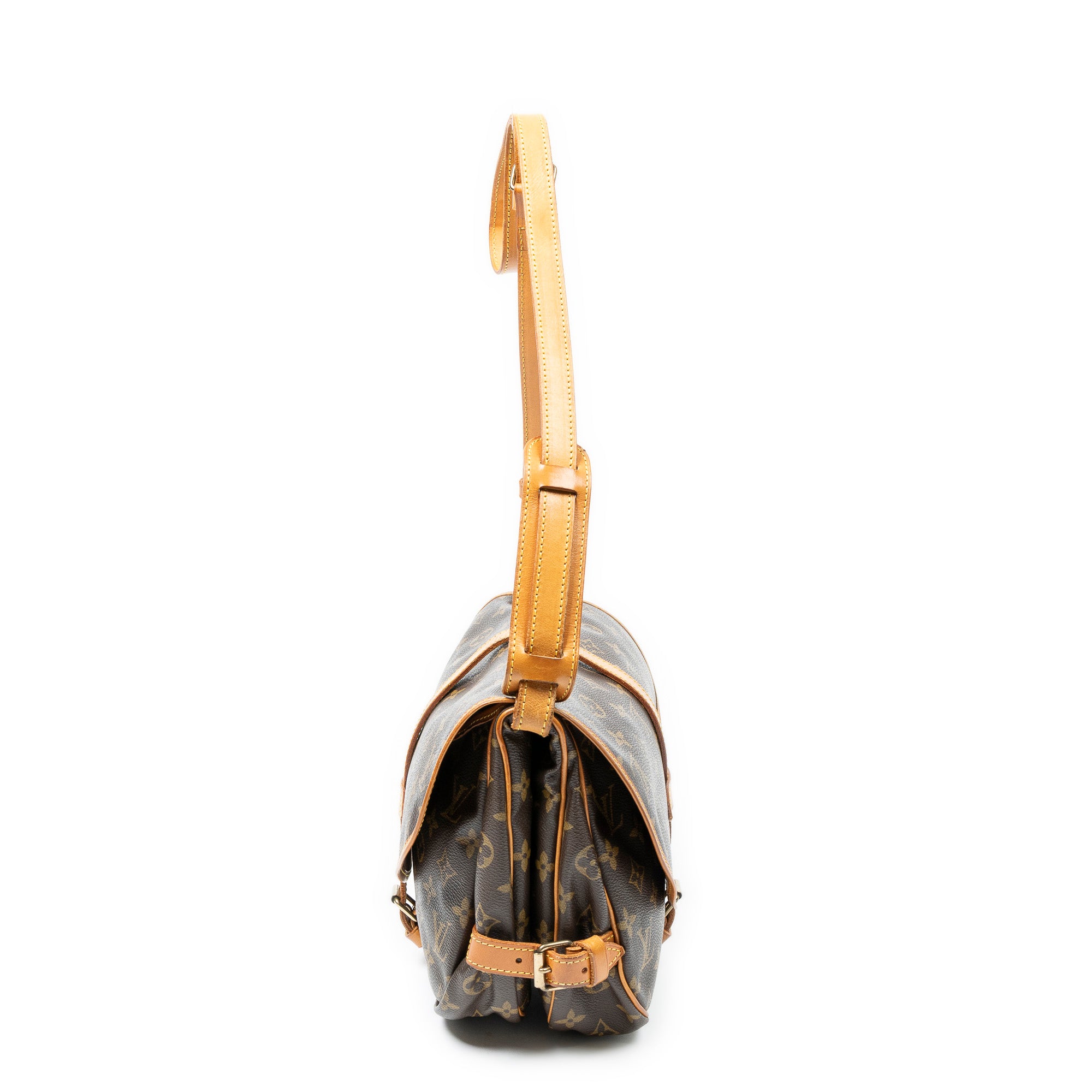 Shoulder Bag Saumur MM Brown Monogram Canvas