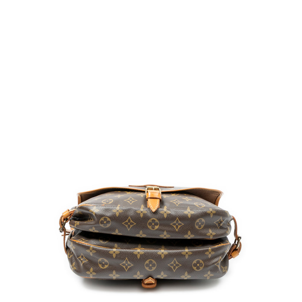 Shoulder Bag Saumur MM Brown Monogram Canvas