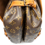 Shoulder Bag Saumur MM Brown Monogram Canvas