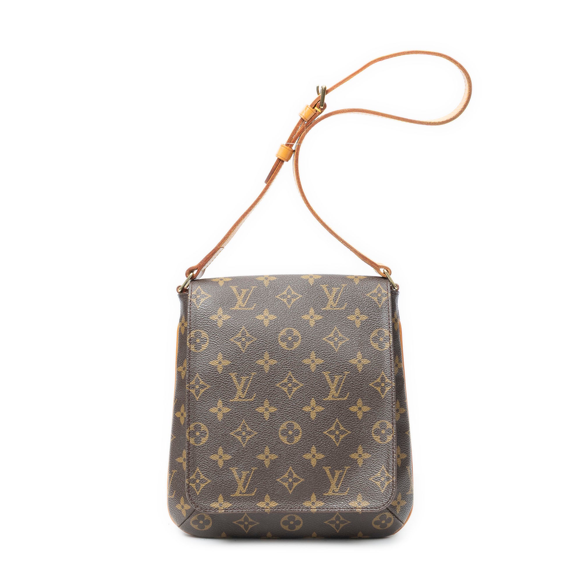 Shoulder Bag Musette Salsa Brown Monogram Canvas