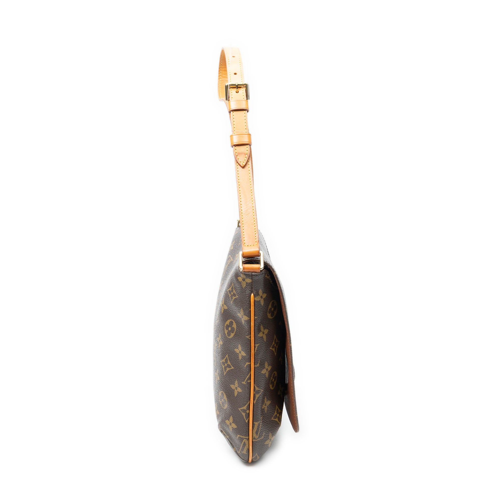 Shoulder Bag Musette Salsa Brown Monogram Canvas
