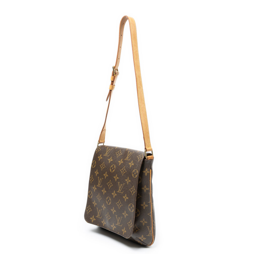 Shoulder Bag Musette Salsa Brown Monogram Canvas