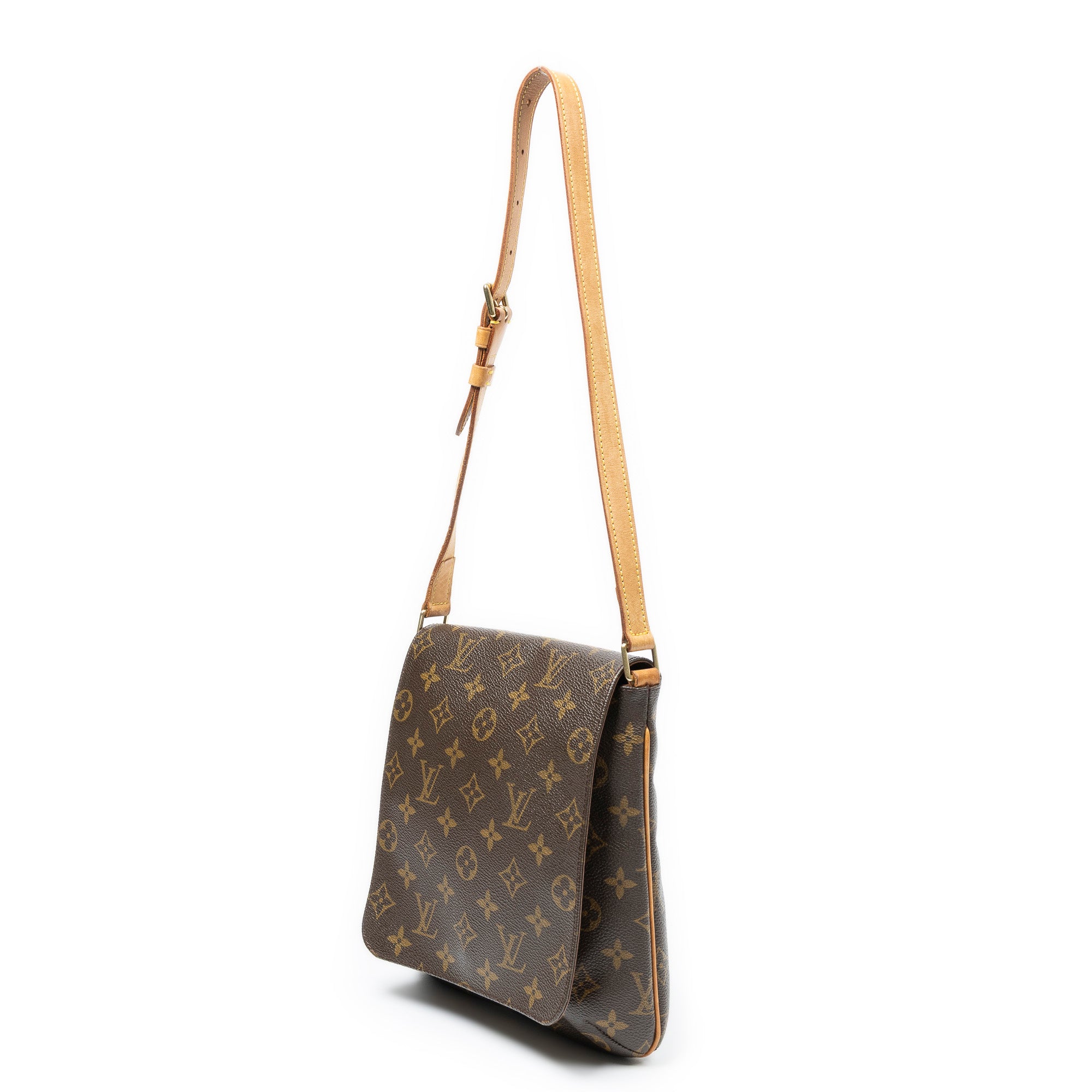 Shoulder Bag Musette Salsa Brown Monogram Canvas