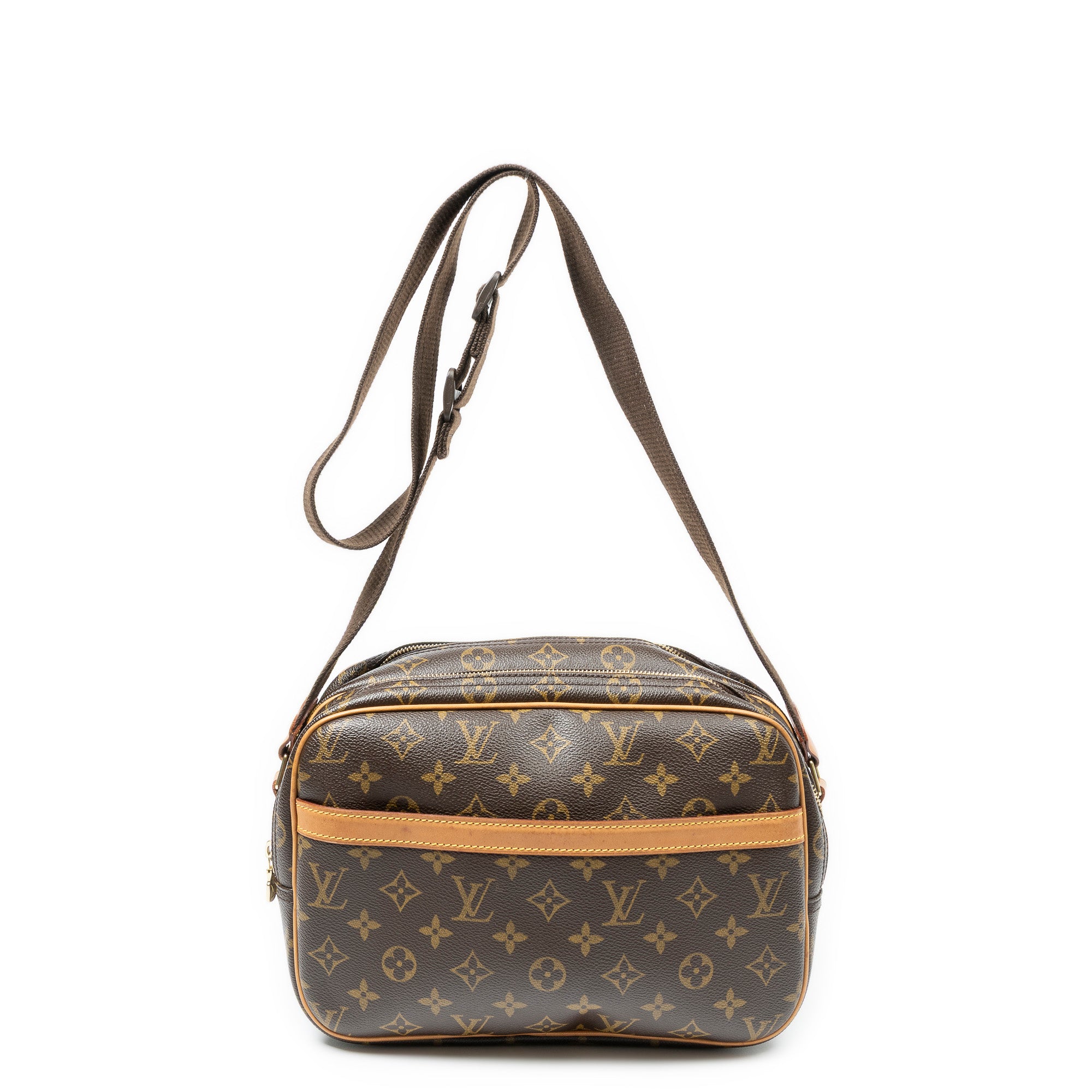 Shoulder Bag Reporter PM Brown Monogram Canvas