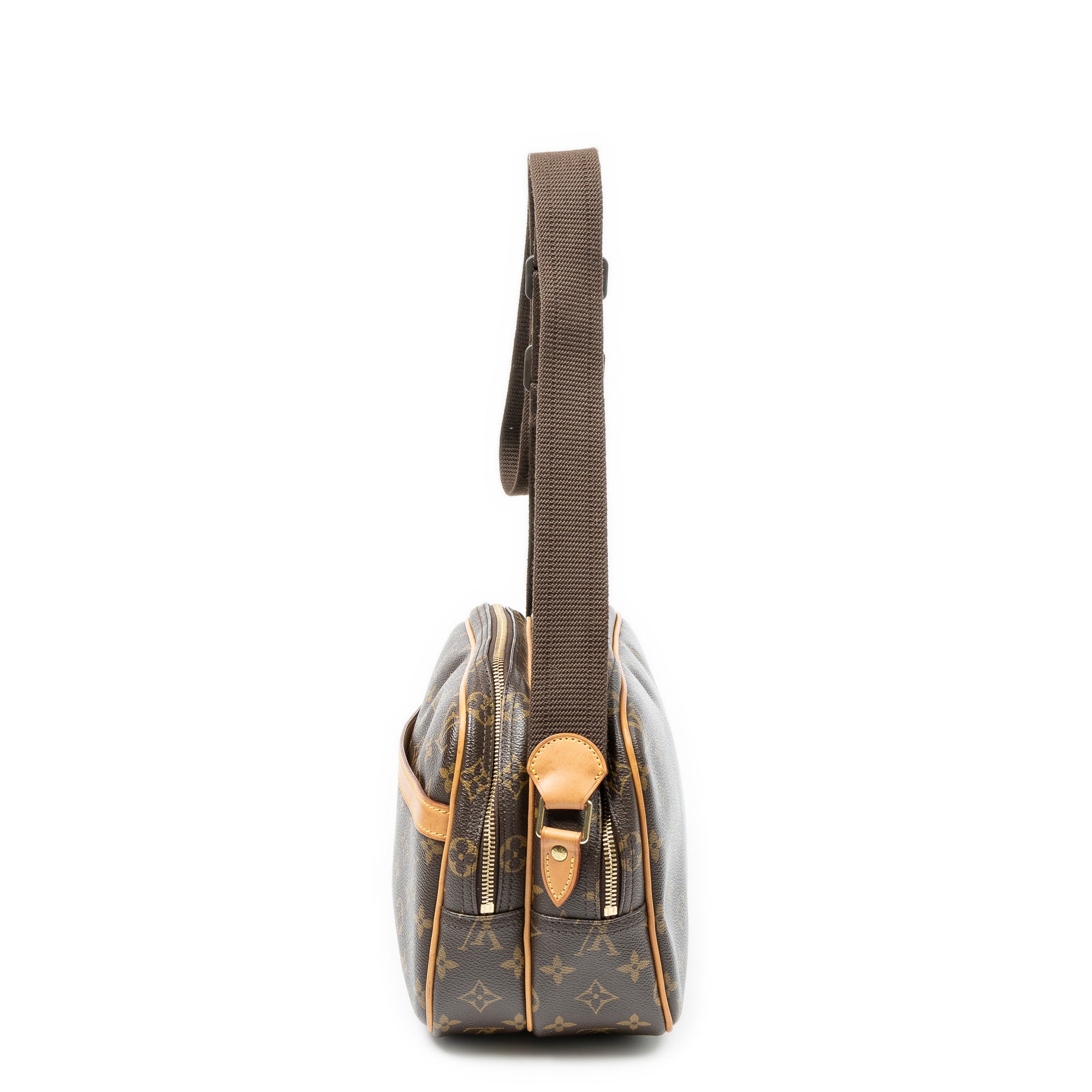 Shoulder Bag Reporter PM Brown Monogram Canvas