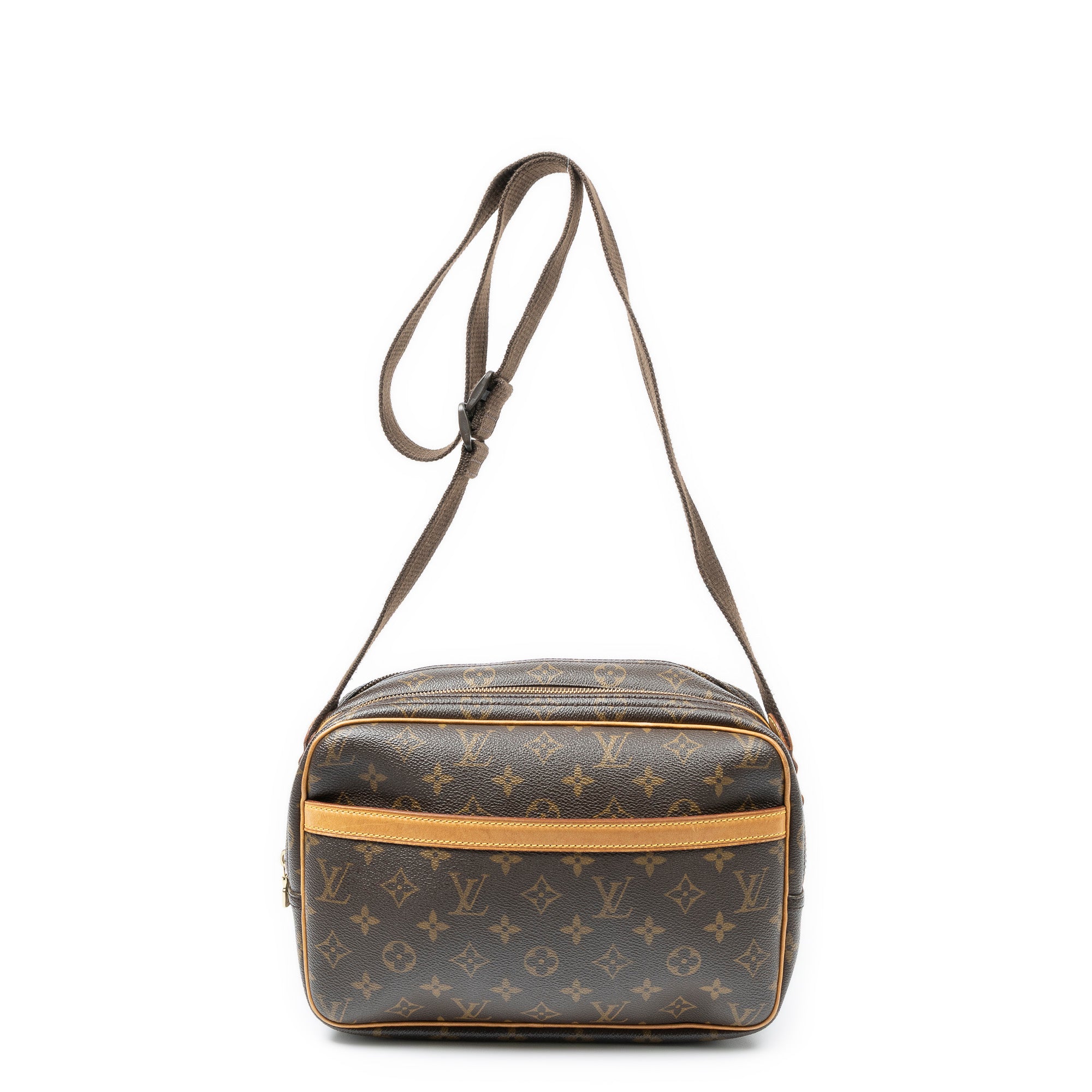 Shoulder Bag Reporter PM Brown Monogram Canvas