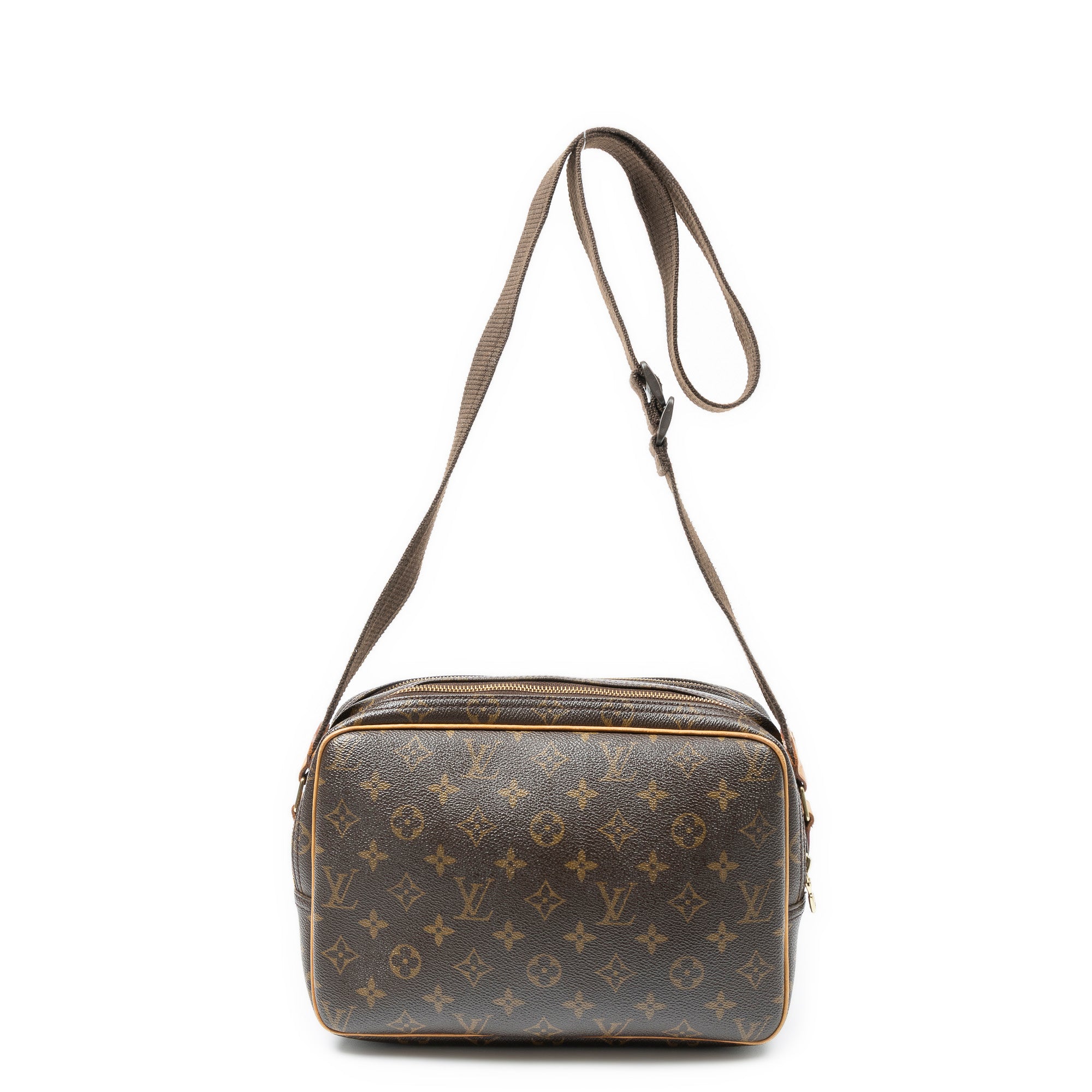 Shoulder Bag Reporter PM Brown Monogram Canvas