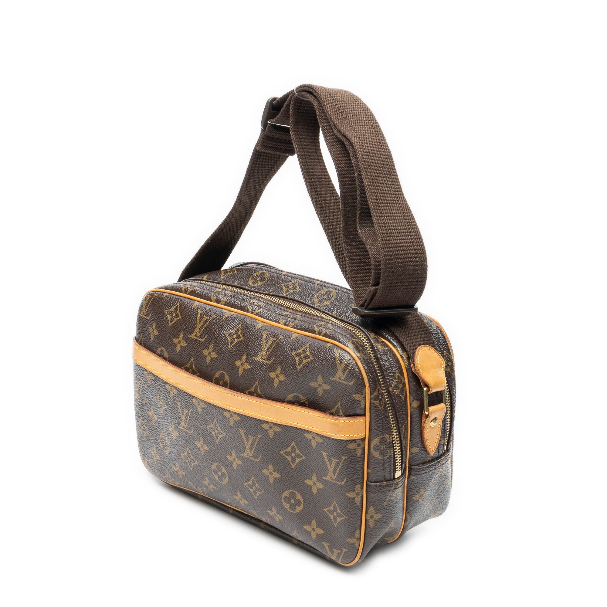 Shoulder Bag Reporter PM Brown Monogram Canvas