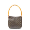 Shoulder Bag Looping MM Brown Monogram Canvas