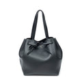Shoulder Bag Small Belt Cabas Phantom Black Grained Calfskin Leather