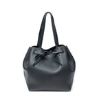 Shoulder Bag Small Belt Cabas Phantom Black Grained Calfskin Leather