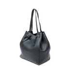 Shoulder Bag Small Belt Cabas Phantom Black Grained Calfskin Leather