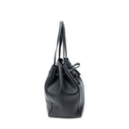 Shoulder Bag Small Belt Cabas Phantom Black Grained Calfskin Leather