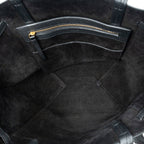 Shoulder Bag Small Belt Cabas Phantom Black Grained Calfskin Leather