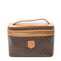 Pouch Top Handle Toiletry Pouch Brown Macadam Coated Canvas