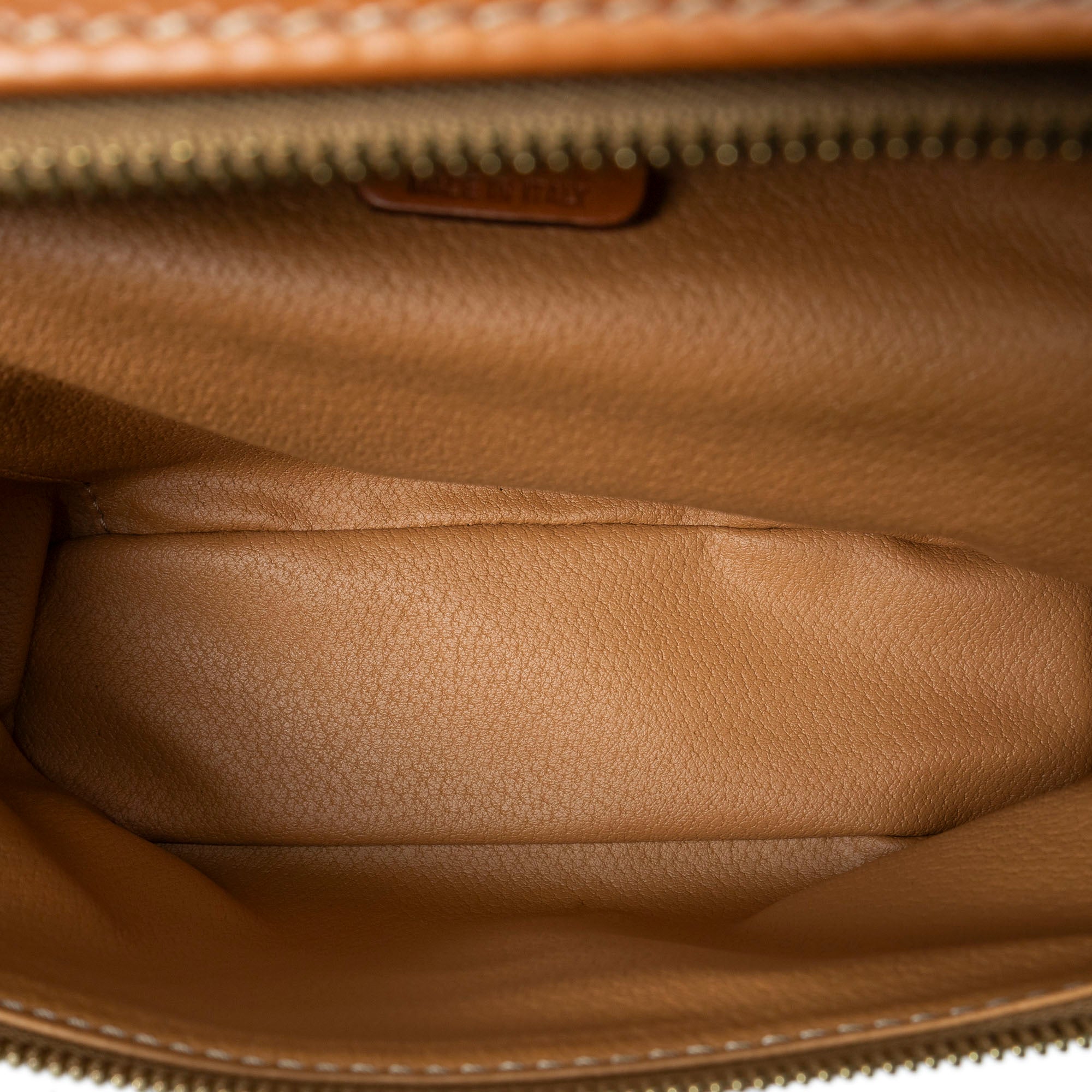 Pouch Top Handle Toiletry Pouch Brown Macadam Coated Canvas