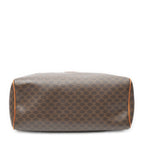 Handbag Vintage Small Slip Pocket Boston Brown Macadam Coated Canvas